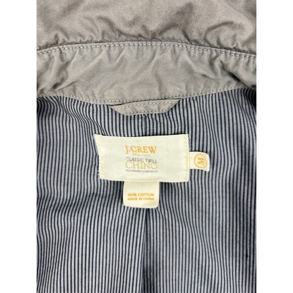 J.Crew Y2K Utility Jacket Medium Green Broken-In Twill Chore Barn Coat - Picture 3 of 11